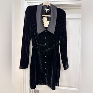 Favorite daughter in Black velvet brand new size 12 dress